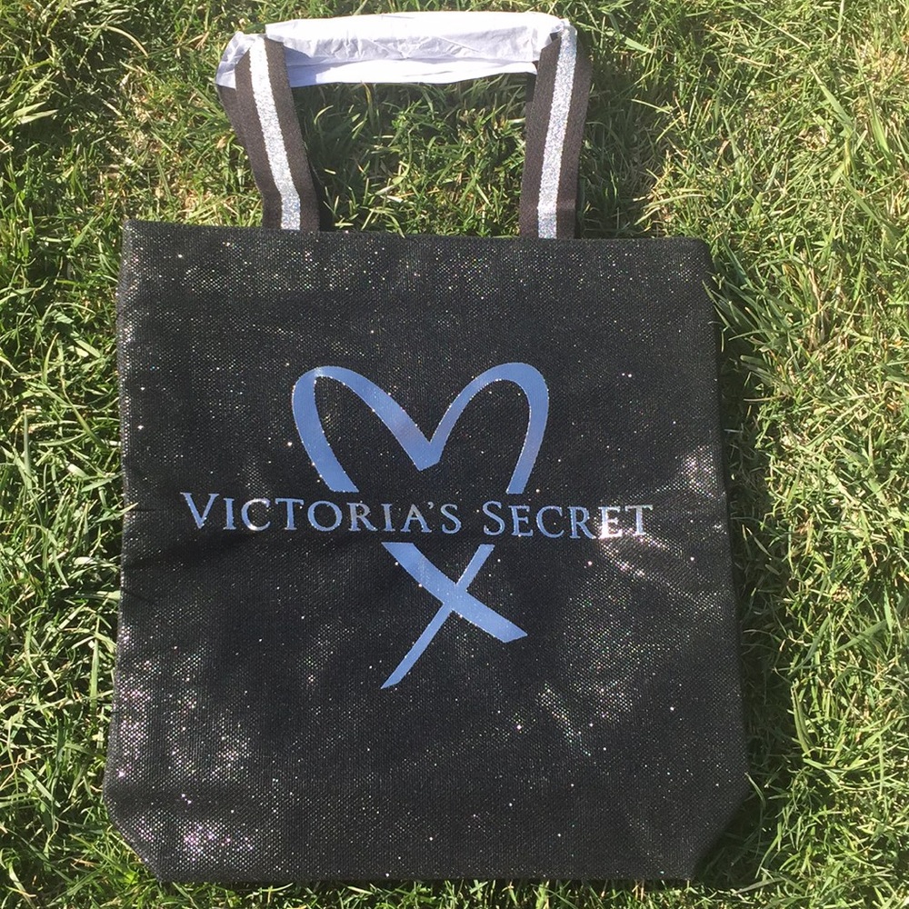 Victoria’s Secret black and silver sparkly bag